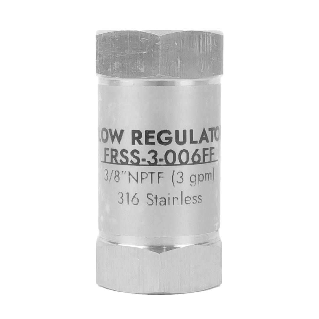 neoFlo Stainless Steel  Flow Control 3 gpm 316SS 3/8 FPT - Single