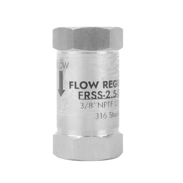 neoFlo Stainless Steel  Flow Control 2.5 gpm 316SS 3/8 FPT - Single