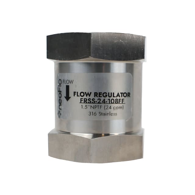 Neo-Pure Stainless Steel  Flow Control 24 GPM 316SS 1.5" FPT x FPT - Single