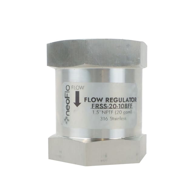 Neo-Pure Stainless Steel  Flow Control 20 gpm 316SS 1.5" FPT x FPT - Single