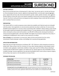 Surebond SB-6400P Wet-Look Solvent Based Penetrating 5 Gallon Manual