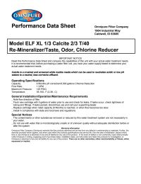 Everpure Compatible All Calcite Filter Manual