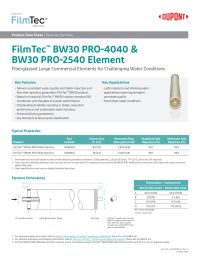 FilmTec BW30 PRO-2540 element, 100gpd, 2.5
