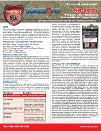 Surebond SB-8700P Wet-Look Joint Stabilizing Solvent Based Sealer with Anti-Fungal 5 Gallon Manual