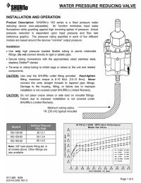 SHURflo 183-130-NF Water Pressure Reducer Valve - 30 PSI - 1/2