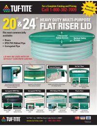24 x12 Inch Tuf-Tite Bundle - 24x12 riser, 24 inch flat lid & 24 inch ring adapter Manual