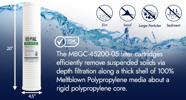 Two black neoPure reverse osmosis storage tanks of different sizes with black bases, displayed on a blue background