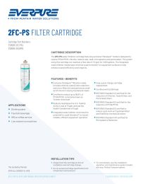 Everpure 2FC-PS FILTER CARTRIDGE Manual