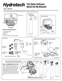 Hydrotech HT765-150AIO 765 Series Filter Manual