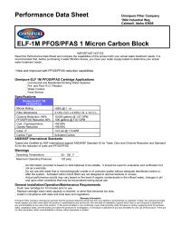 Omnipure Everpure Compatible 1M CTO/Cyst/PFOS/PFAS Manual