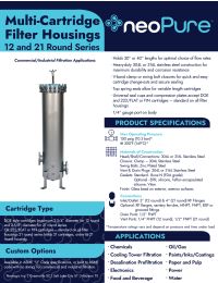 neoPure C&I Housing Multi Cartridge, 21R x 40