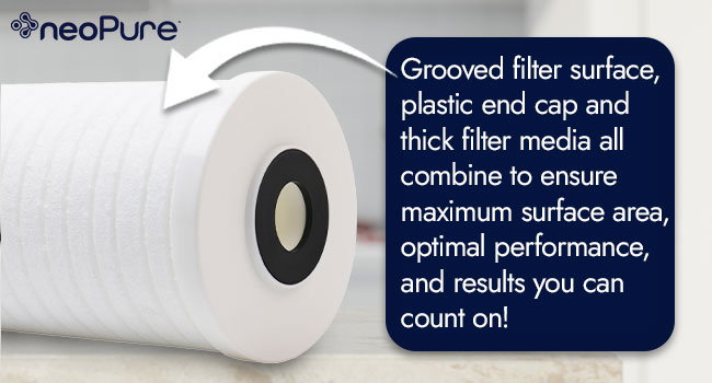 Large white and small black stainless steel reverse osmosis tanks with icons showing capacity, pressure, temperature, and size options