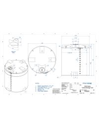 3000 Gallon Water Storage Tank By Bushman (Short) Manual
