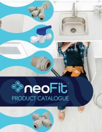 NeoFit - Polypropylene Natural White Stop Valve Adapter 1/4