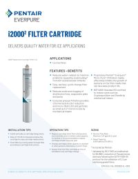 Everpure EV9612-22 i2000(2) InsurIce Filter Cartridge Manual