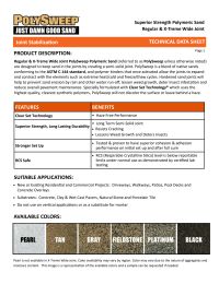 PolySweep Superior Strength Polymeric X-Treme Wide Sand (Joints up to 4, 50 lb Bag) Platinum Manual