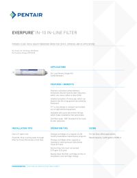 Everpure EV9100-06 IN-10 In-line Filter with 1/4