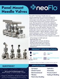 Panel Mount Needle Valve - 1/2