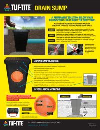 2-Hole Drain Sump(Series B2) Manual