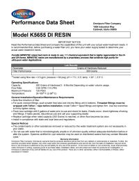 Omnipure Inline K5655-KK Di Mixbed Resin - 12