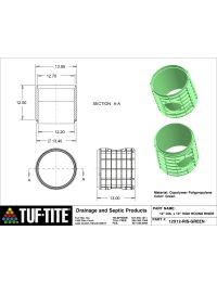 12x12 Green Tall Round Riser Manual