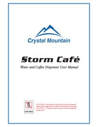 Storm Caf Water and Coffee Dispenser Manual