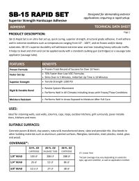 PaverBond Adhesive SB-15 Rapid Set 28oz Tube (12/cs) Manual