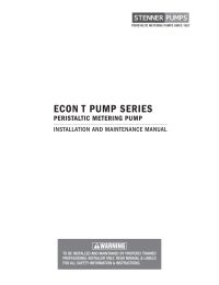 Stenner Econ T Series S3NE20T4G81S Pump and 30 Gallon Tank System Manual