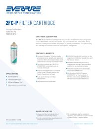 Everpure 2FC-P FILTER CARTRIDGE Manual