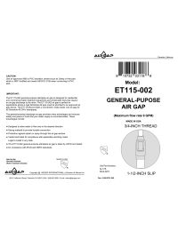 Standpipe Airgap - 1.5