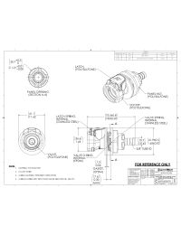 LinkTech Panel Mount Socket, Valved, 3/8