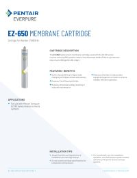 EZ-650 Replacement Membrane Cartridge Manual