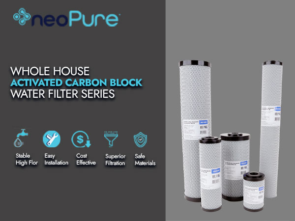 Wide view of NeoPure Carbon Block Filter product