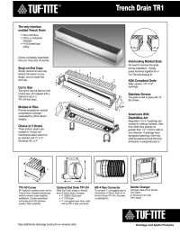 Trench Drain with ADA Grate Manual