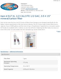 Everpure Compatible All Calcite Filter Manual