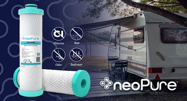 Water filter cartridge showing key specifications