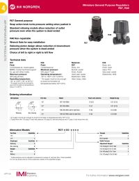 Norgren RO7200RNKA Relieving Air Pressure Regulator 1/4 FPT w/o Gauge Manual