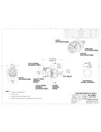 LinkTech 60PP Series Panel Mt. Female, Valved, 3/8