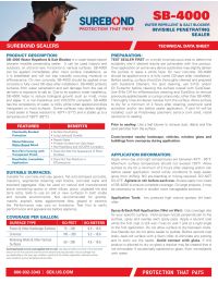 Surebond SB-4000P Water Repellent & Salt Blocker 5 Gallon Manual