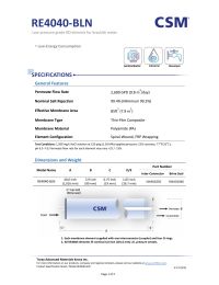 Toray - 4 x 40; 2600 gpd - TW-LE Low Energy Replacement Reverse Osmosis Membrane Manual