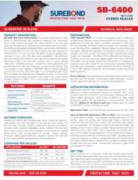 Surebond SB-6400P Wet-Look Solvent Based Penetrating 5 Gallon Manual