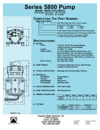 Aquatec 5851-7E12-J574 Pump .7 GPM, 3/8