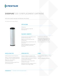 Everpure CG5-10 EV9108-15 Filter Cartridge Manual