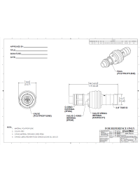 LinkTech 50PP Series Elbow Male, Valved, 1/4