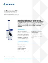 Pentek dfx-cb-10 CARBON filtro acqua Carbone attivo acquario auftisch sotto tavolo 