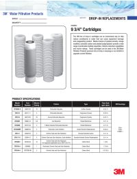 3M Commercial Single Systems Drop-In Style Filter Cartridge CFS420IMF Manual