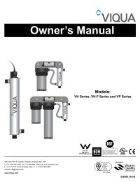 Viqua VH200-F10 Cobalt Series UV System Powered By Sterilight 9 gpm Manual