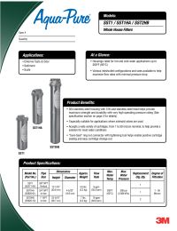 3M Aqua-Pure SST Series Whole House Water Filter Housing SST2HB Manual