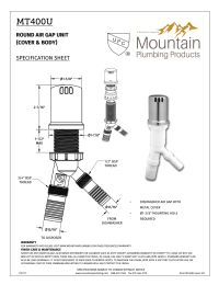 Mountain Plumbing Dishwasher Air Gap - Antique Copper Manual