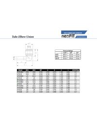 NeoFit - Acetal True White Stem Elbow 3/8